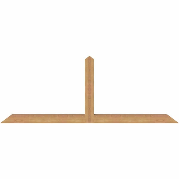 Ekena Millwork Portland Smooth Timber Gable Bracket, Western Red Cedar, 72"W x 27"H x 3 1/2"D x 3 1/2"F, 9/12 Pitch GBW072X27X0404POR00SWR - main